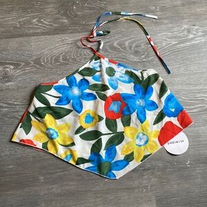 Shein Vacay Halter Bandana Top